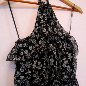 Express Ruffle Halter dress
